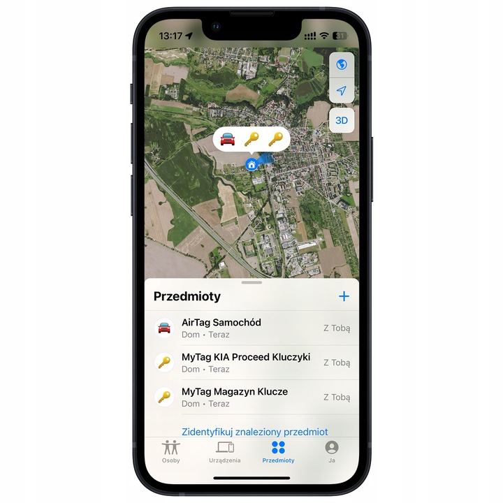 MyTag AirTag Lokalizator Przedmiotów Apple Find My Bluetooth Granatowy