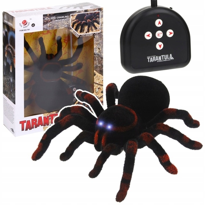 Pająk Tarantula Zdalnie Sterowany LED Pilot RC Wielki Spider