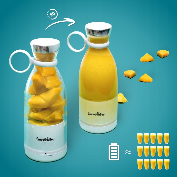 Turystyczny Blender SmoothieBoo - Kielichowy na Akumulator + Ebook