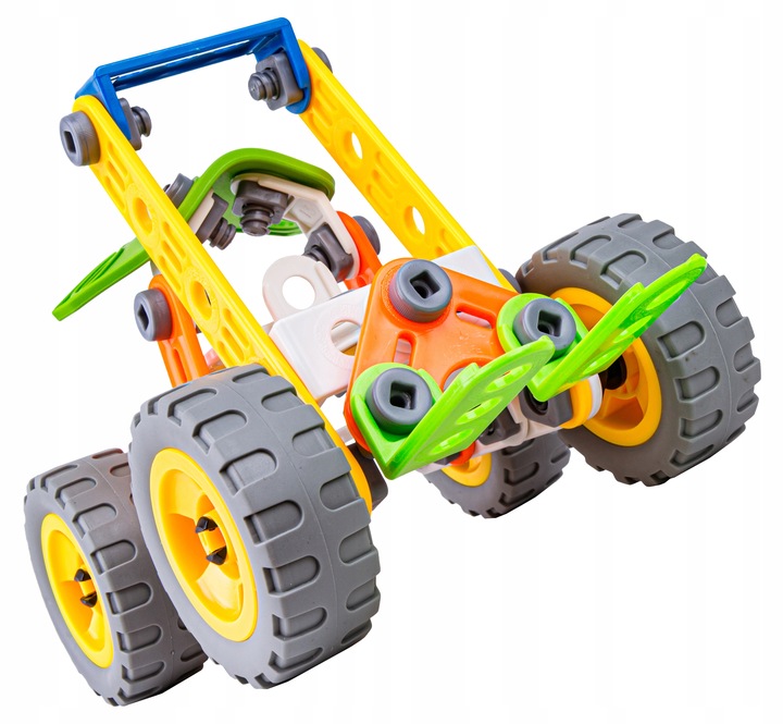 KLOCKI KONSTRUKCYJNE POJAZD BUDOWLANY DO SKRĘCANIA