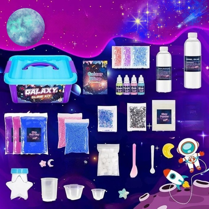 SLIME ZESTAW DO ROBIENIA SLIME GLUTÓW KLEJ AKTYWATOR PREZENT DIY DLA DZIECI