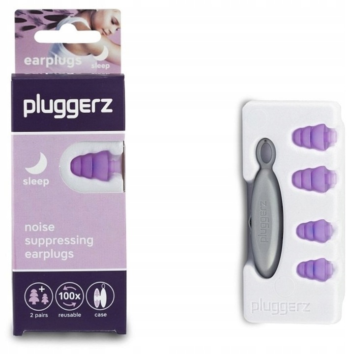 Zatyczki stopery do uszu ochronniki słuchu do spania Pluggerz Uni Fit Sleep
