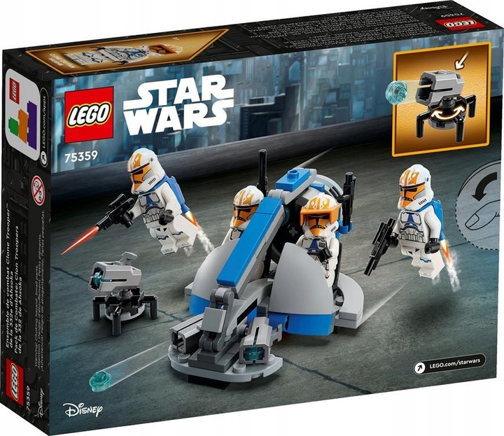 KLOCKI LEGO STAR WARS 75359 ZESTAW Z 332 AHSOKI 4 FIGURKI NA PREZENT +TORBA