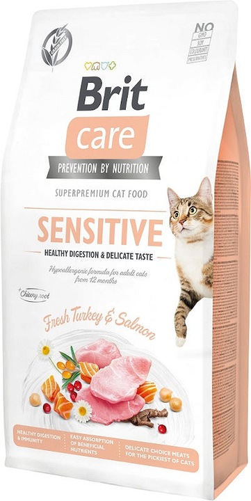 BRIT CARE CAT Grain-free Sensitive 2kg INDYK ŁOSOŚ