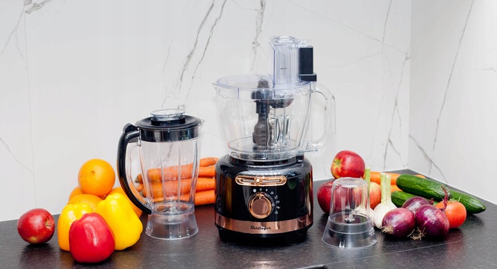 WIELOFUNKCYJNY ROBOT KUCHENNY BERLINGER 1800W BLENDER SZATKOWNICA MŁYNEK