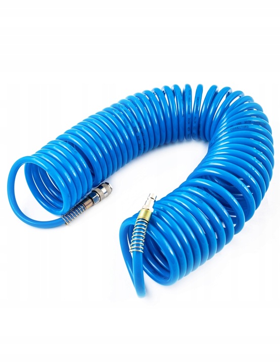 WĄŻ DO KOMPRESORA SPIRALNY 8*12MM 15M BLACK