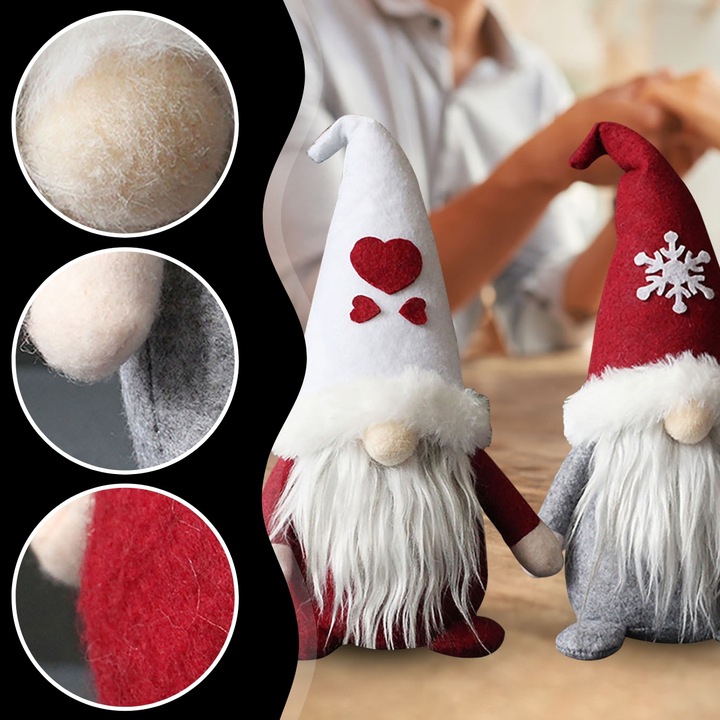 SKRZATY POD CHOINKĘ ŚWIĄTECZNE KRASNALE GNOMY OZDOBA NA ŚWIĘTA 2SZT KOMPLET