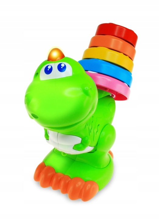 Dumel Interaktywny Figlarny Dino z Obręczami