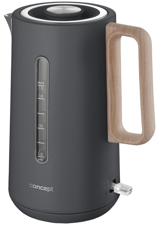Czajnik elektryczny Concept RK3370 2200 W 1,7 l srebrny/szary