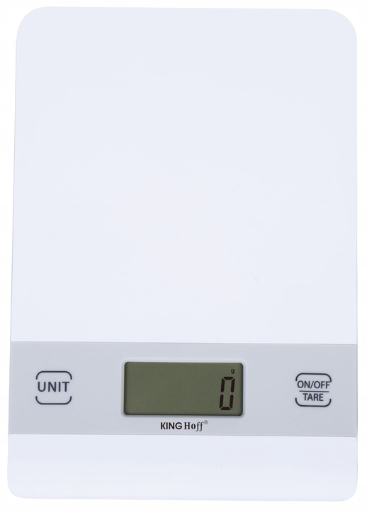 Waga Kuchenna Elektroniczna Prcyzyjna BIAŁA 1g / 5kg Cyfrowa KING Hoff