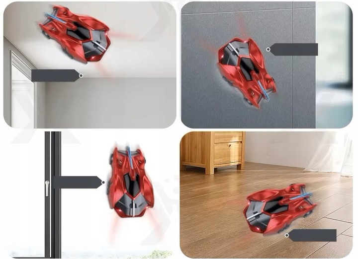 Samochód Auto Zdalnie Sterowane JEŻDŻĄCY po Scianach Suficie Spiderman 360