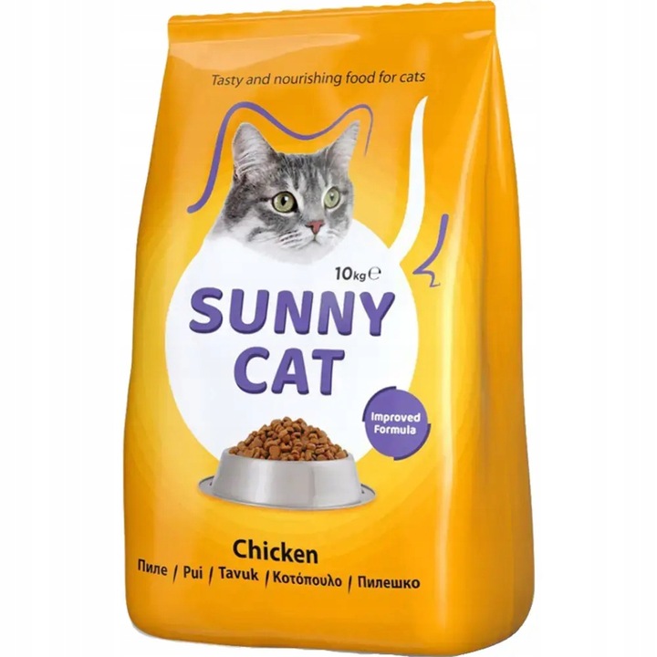 Sunny Cat sucha karma dla kotów Z KURCZAKIEM 10 kg