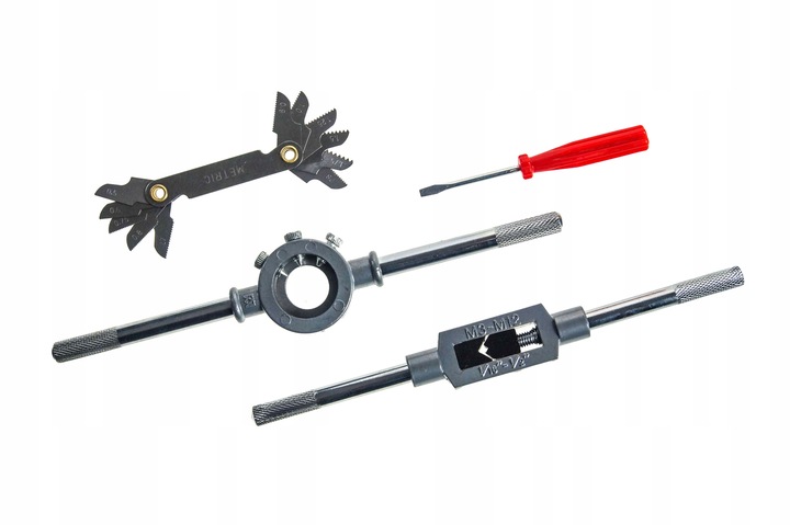 ZESTAW NARZYNEK I GWINTOWNIKÓW 32 EL KALIBROWNIKI SKRZYNKA BLACK