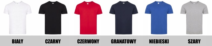 T-shirt Koszulka podkoszulek z własnym nadrukiem napisem logo grafiką tekst