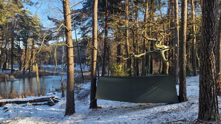 Płachta biwakowa BUSHMEN EASY Tarp 4x3m