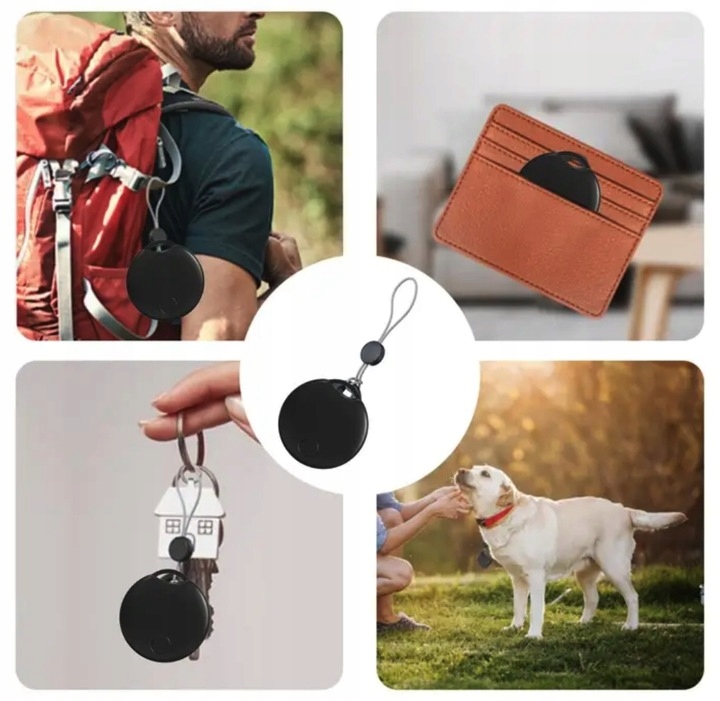 LOKALIZATOR KLUCZY PORTFELA GPS BRELOK MINI DŹWIĘKOWY BLUETOOTH ANDROID IOS