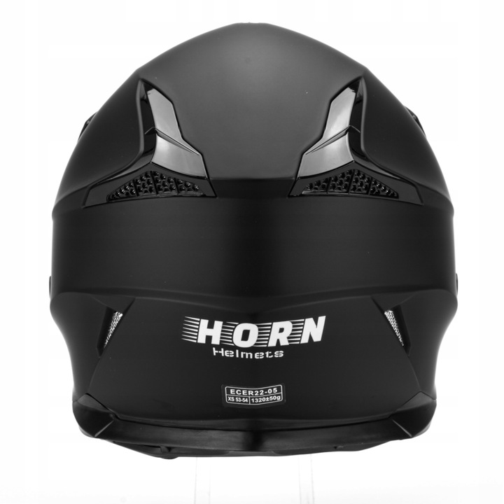 KASK MOTOCYKLOWY CROSS HORN ENDURO QUAD POD INTERKOM+ GOGLE KOMINIARKA XS