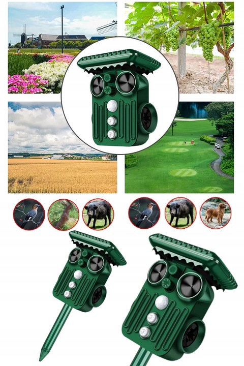 ODSTRASZACZ zwierząt KOTÓW PSÓW PTAKÓW DZIKÓW DUŻY