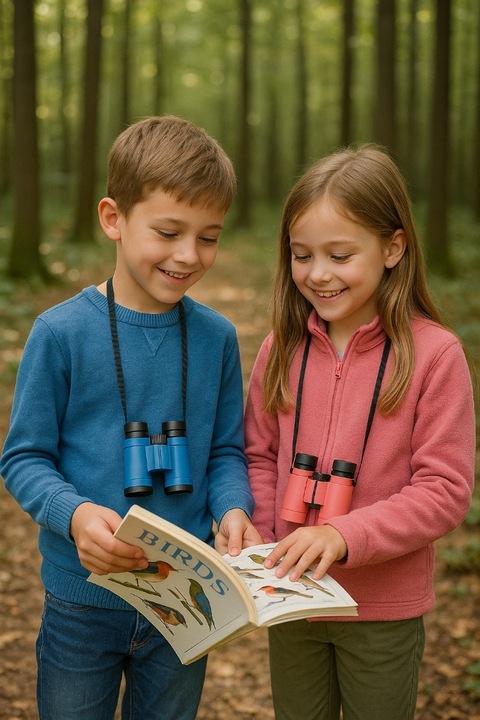 Lornetka Dla Dzieci Zabawkowa 4x30 Podręczna Kieszonkowa Powiększenie Lupa