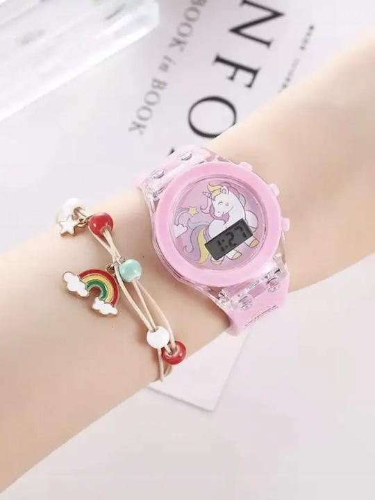 zegarek elektroniczny UNICORN jednorożec LED dla dziewczynki dziecka dzieci