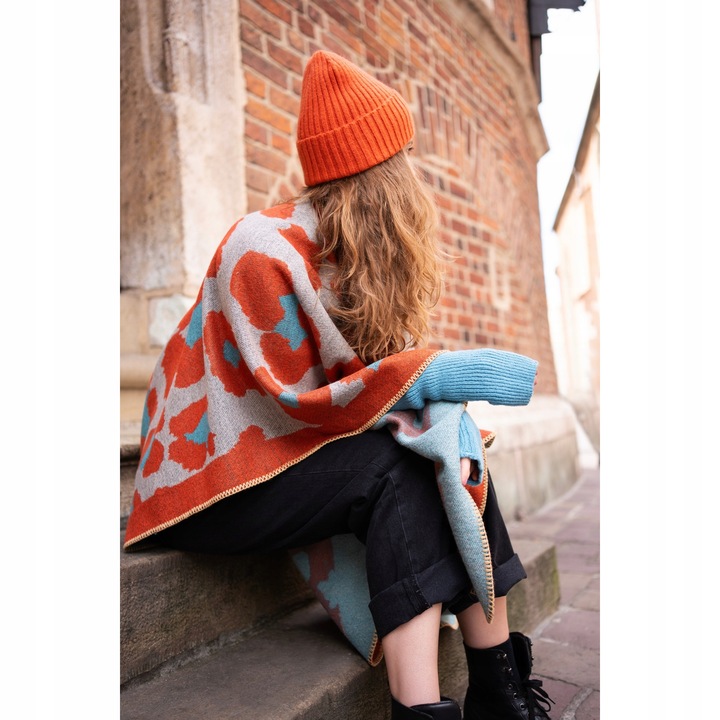 Rękawiczki Damskie Młodzieżowe Mitenki Bez Palców Długie Miękkie Casualowe