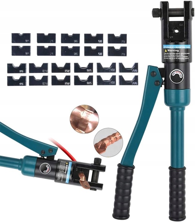 ZACISKARKA PRASKA HYDRAULICZNA DO KABLI TULEJEK 16-300 MM 120KN