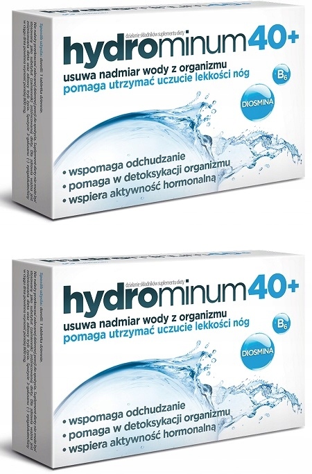 2x HYDROMINUM 40+ 30 tabletek WSPOMAGA ODCHUDZANIE