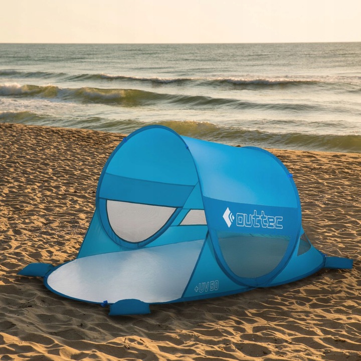 NAMIOT PLAŻOWY SAMOROZKŁADAJĄCY PARAWAN POP UP UV50 OUTTEC