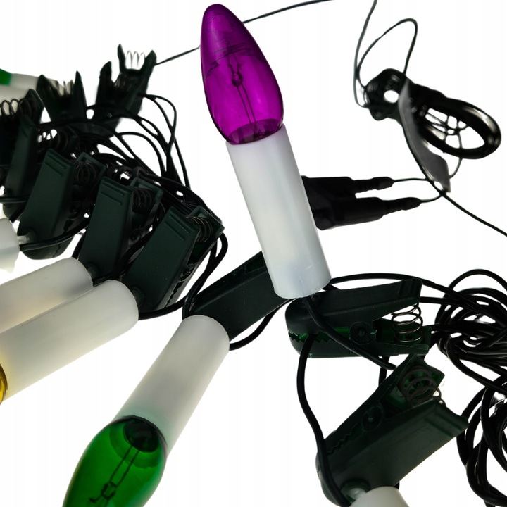 Światełka choinkowe Lampki tradycyjne PRL Świeczki żabki na choinkę Retro 3