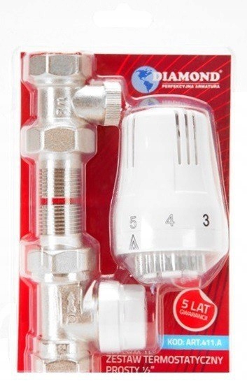Zestaw termostatyczny prosty Diamond ART.411.A.ZEST.TERM.PR