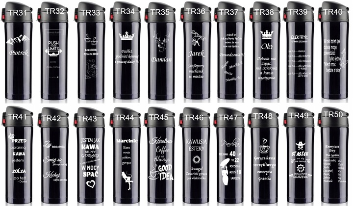 Kubek termiczny termos KIEROWCY + GRAWER prezent