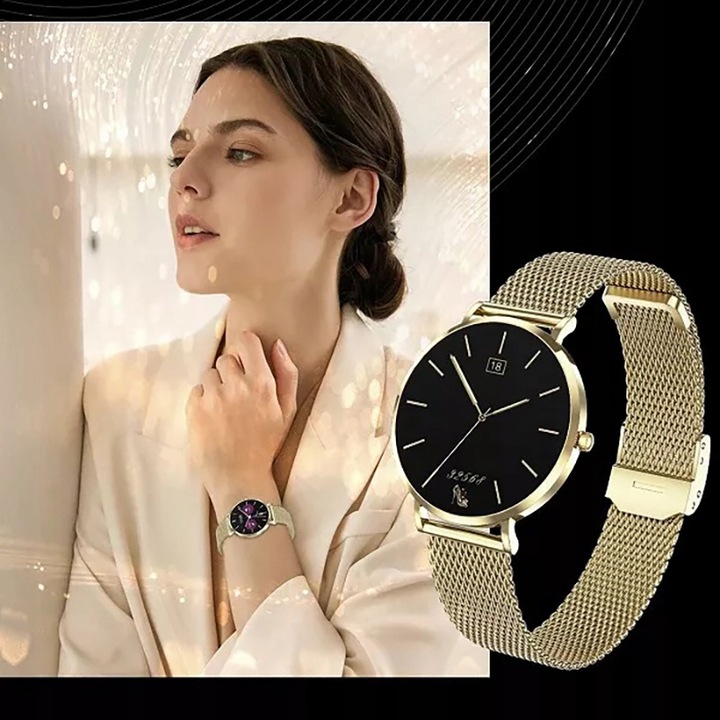 SMARTWATCH ENTER AURA - FUNKCJE ZDROWOTNE TĘTNO KALORIE KROKI ROZMOWY SMS