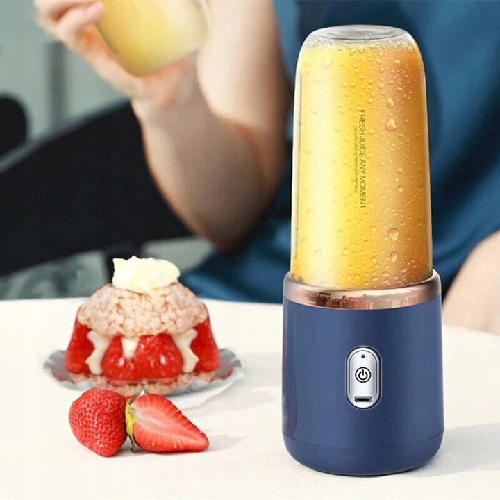 MINI MIKSER USB O POJEMNOŚCI 400 ML Z 6 OSTRZAMI, DO SMOOTHIE, NA PODRÓŻY
