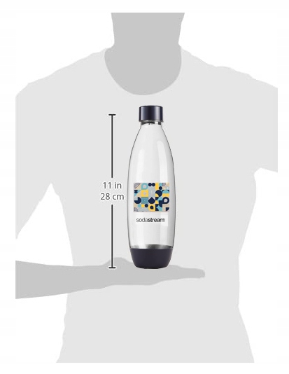 SODASTREAM BUTELKI Litrowe MOZAIKA Fuse do zmywarki do SYFONU ART DUO TERRA