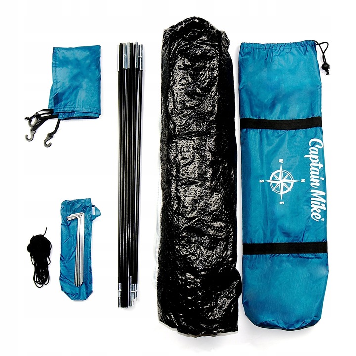 Namiot kempingowy 2 osobowy 200x140x100 cm UPF50+ Captain Mike