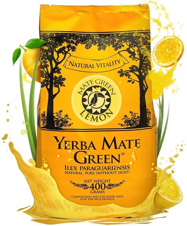 Zestaw Yerba Mate Green Owocowe Lemon Guarana Absinth najlepsze orginal x 3