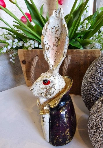 FIGURKA FIGURA - POPIERSIE ZAJĄCA KRÓLIKA model II