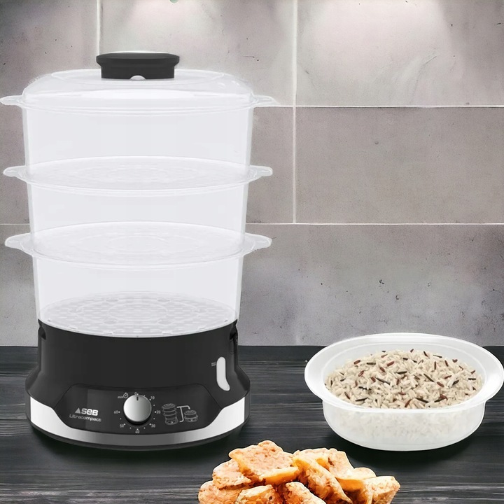 Parowar TEFAL UltraCompact VC2048 800W 9L 3 pojemniki Szybkowar