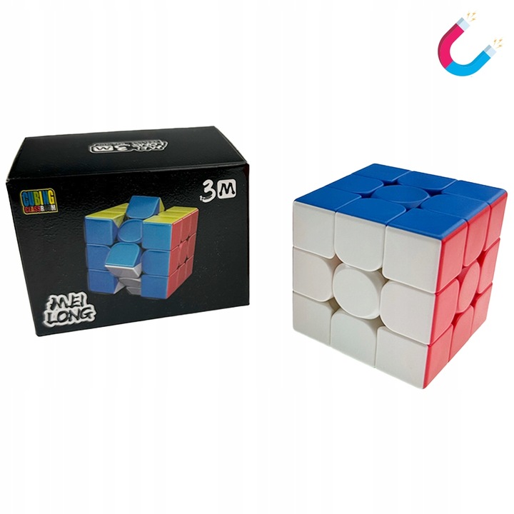 ORYGINALNA WYREGULOWANA MAGNETYCZNA KOSTKA 3x3 SZYBKA KOSTKA 3x3x3 + GRATIS