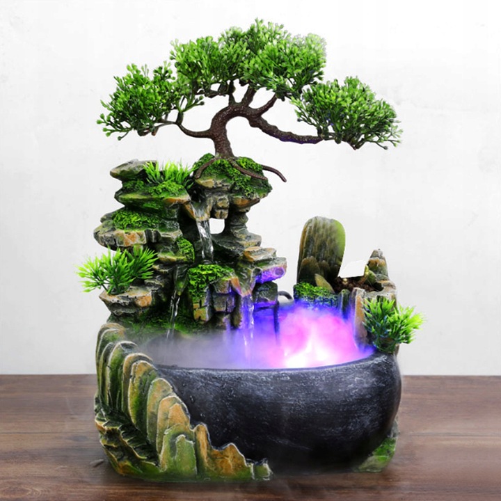 FONTANNA DOMOWA DRZEWKO BONSAI WODOSPAD LED