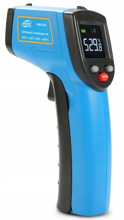 PIROMETR TERMOMETR LASEROWY BEZDOTYKOWY MIERNIK TEMPERATURY -50 +530 st.C