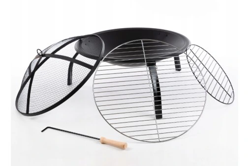 PALENISKO OGRODOWE Z RUSZTEM OGNISKO GRILL POKRYWA