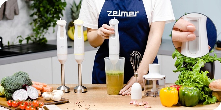 BLENDER ZESTAW MOCNY ZELMER ZHB4562I 800W STALOWY Pulsar Deluxe Max Chopper