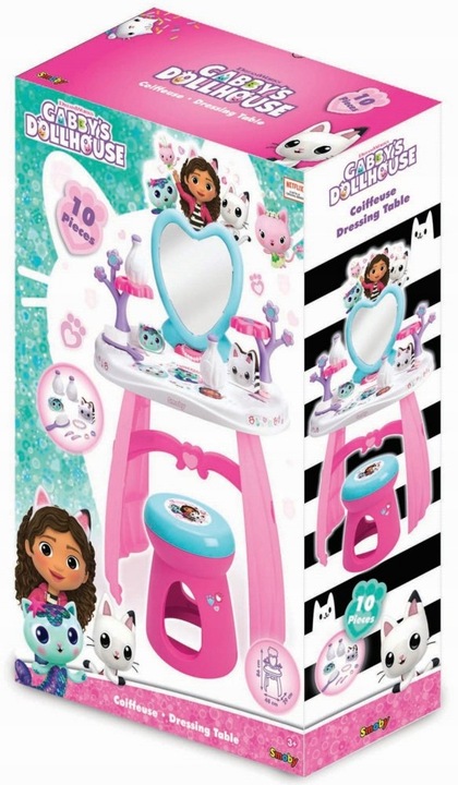 Koci Domek Gabi Toaletka z krzesełkiem Salon Piękności 10 Akcesoriów Smoby