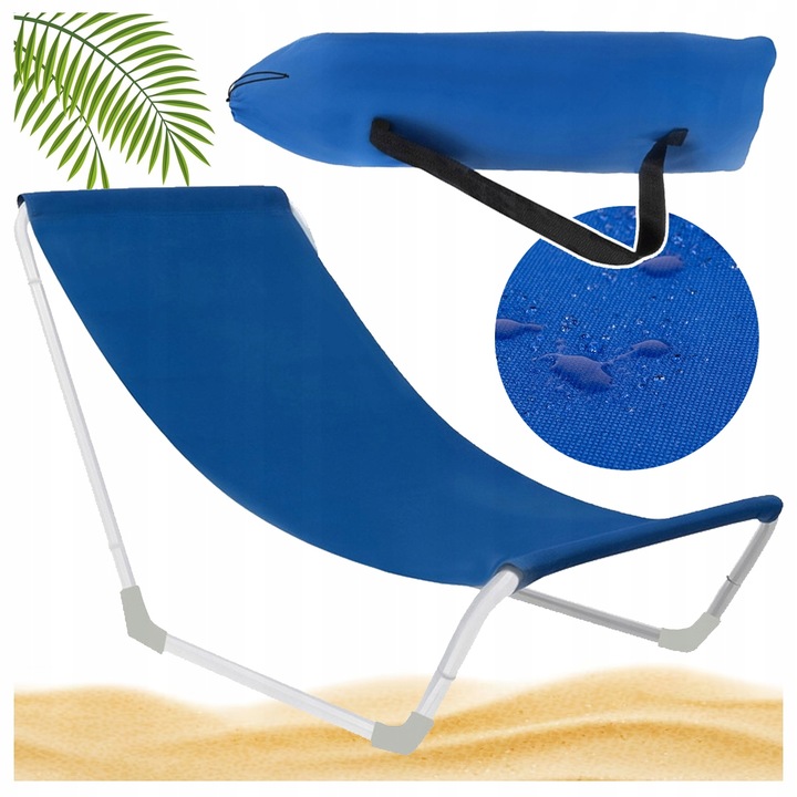 Leżak stal niebieski Malatec