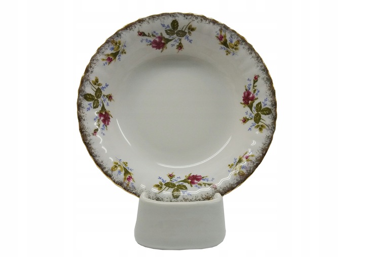 TALERZ GŁĘBOKI OBIADOWY 22,5 CM CHODZIEŻ IWONA RÓŻA