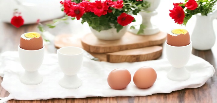ZESTAW 6X KIELISZEK PODSTAWKA POD JAJKO DO JAJEK NA JAJKA WIELKANOC