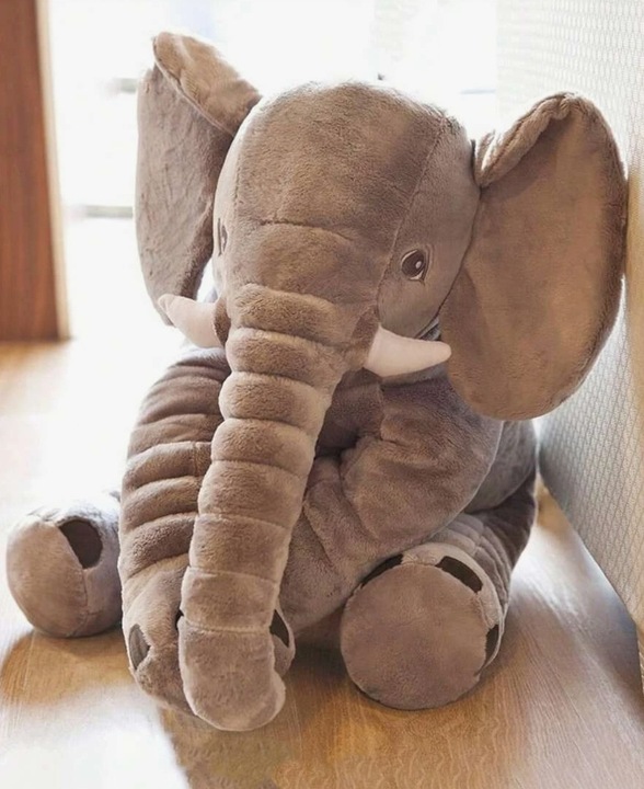 SŁOŃ MASKOTKA Z KOCYKIEM KOCEM XL PODUSZKA 4W1 MUFKA PRZYTULANKA PLUSZAK