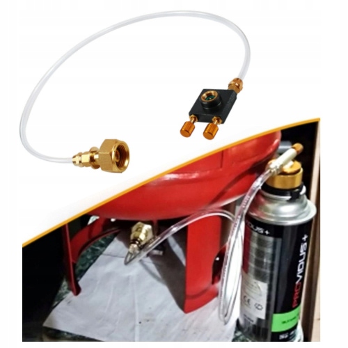 ADAPTER DO NAPEŁNIANIA BUTLI GAZOWEJ KARTUSZY WĄŻ 70CM