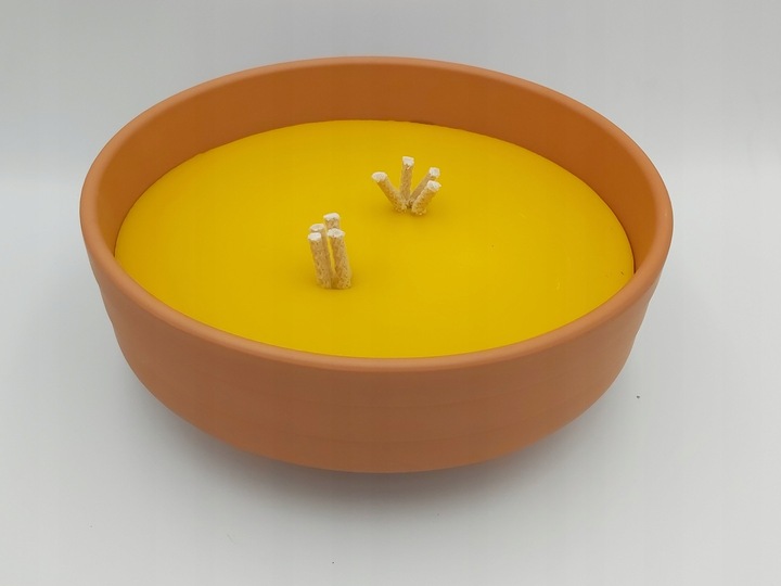 Znicz CERAMICZNY WSZYSTKICH SWIETYCH gliniak gliniany retro kopciuch DUZY